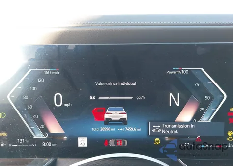 2023 BMW 740 I z USA, uszkodzony, nr VIN WBA23EH06PCM26895